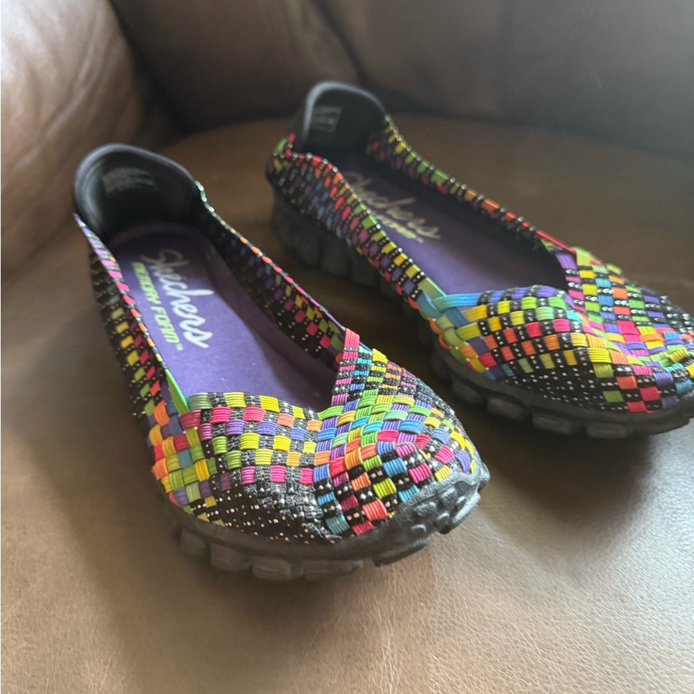 Skechers Women's Colorful Woven Flats